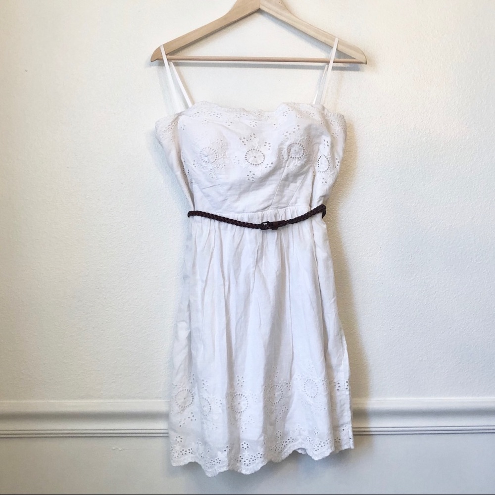 RUE 21 | NWT White Eyelet Strapless Dress 13/14